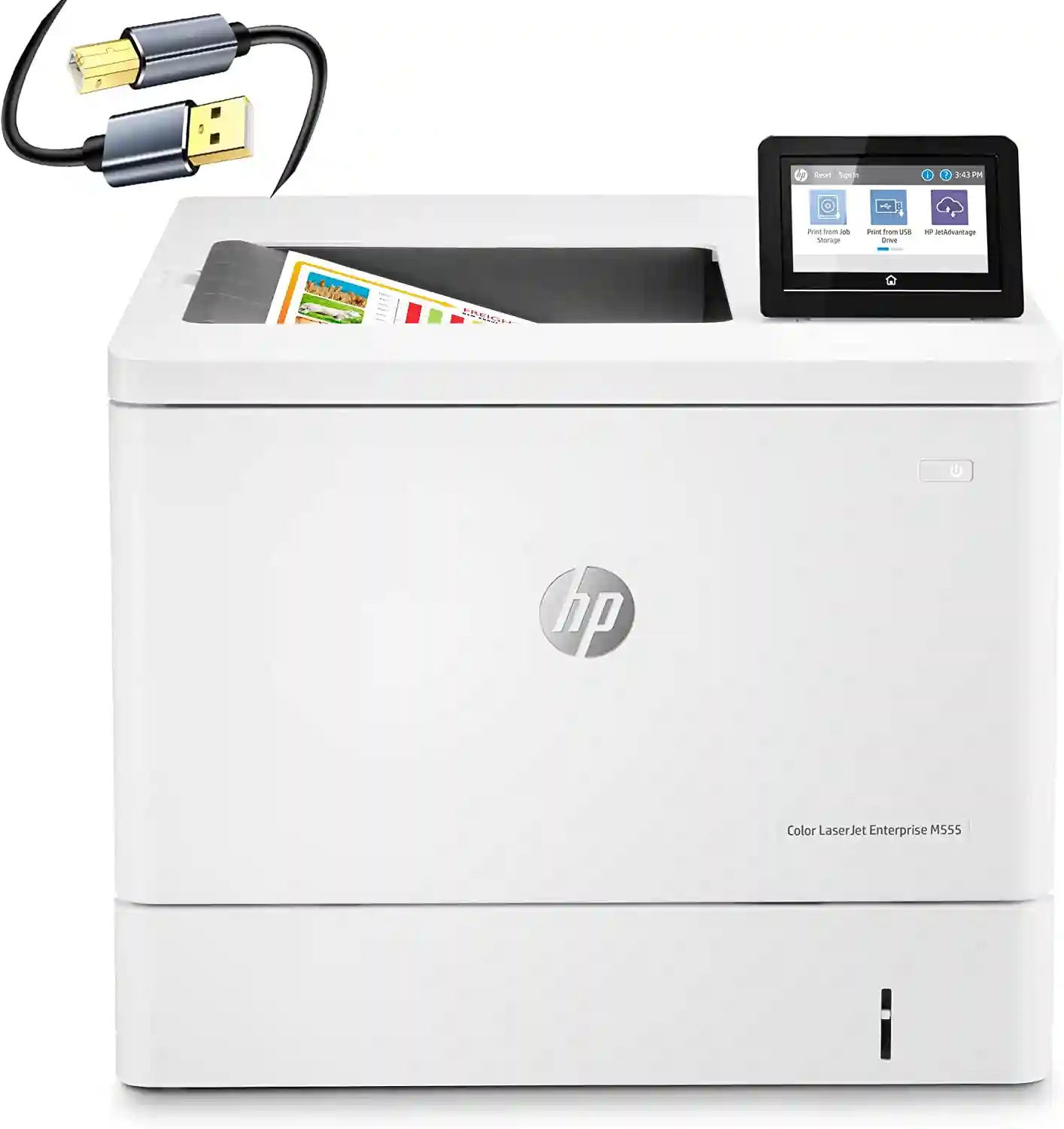 HP Color Laserjet Enterprise M555dn Wired Laser Printer